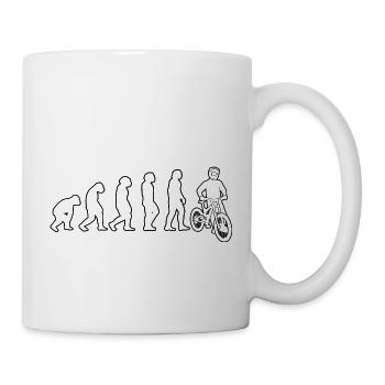 Fahrrad Radeln Radfahren Fahrradfahrer Radfahrer - Tasse - Weiß - Rechts