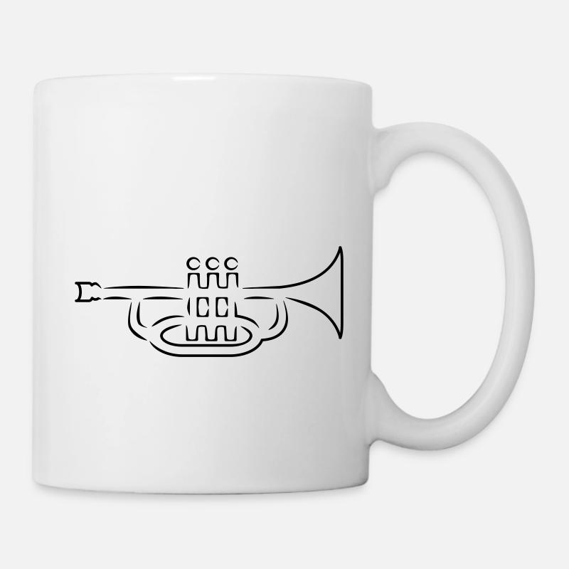 Trompete - Tasse - Weiß