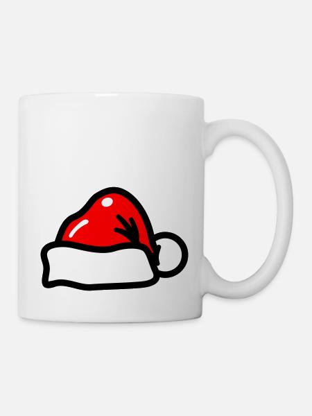 weihnachtsmütze - Tasse - Weiß
