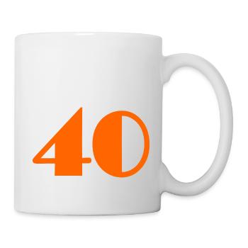 40 YEARS,40TH ANNIVERSARY,40 ANNIVERSARY,40 - Mug - white - Right