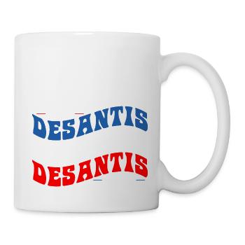 Vintage Groovy Ron DeSantis 2024 - Make America - Mug - white - Right