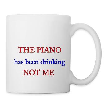 Piano 04 - Mug blanc - blanc - Droite