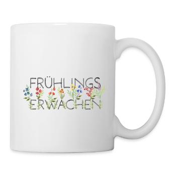 Frühlingserwachen auf deinem Shirt - Tasse - Weiß - Rechts