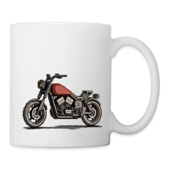 La saison de moto a commencé - Mug blanc - blanc - Droite