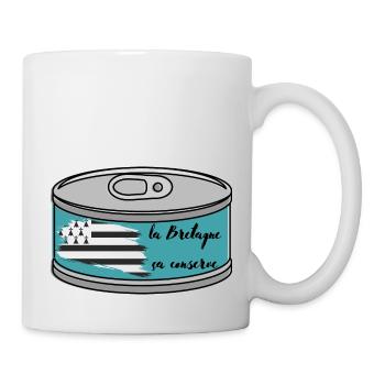 la bretagne sa conserve cadeau homme femme enfant - Mug blanc - blanc - Droite