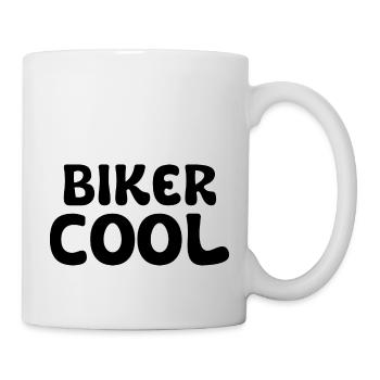 biker cool - Mug blanc - blanc - Droite
