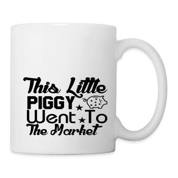 This Little Piggy Went To The Market - Tasse - Weiß - Rechts