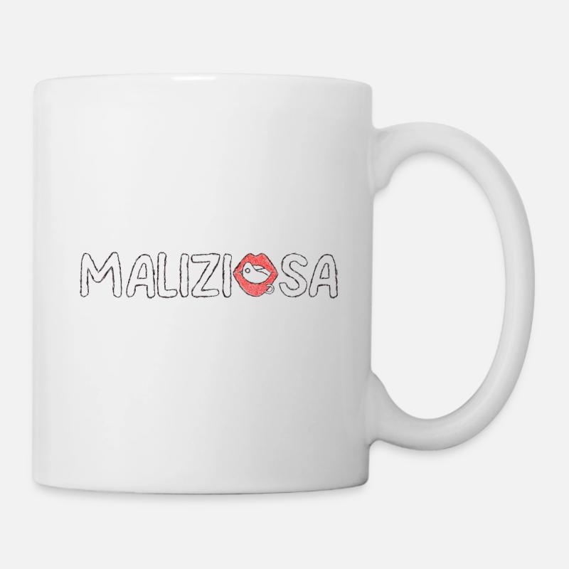 Schelmische Skizzenversion - Tasse - Weiß