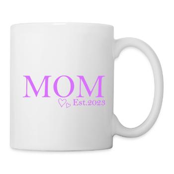 mom est 2023 - Tasse - Weiß - Rechts