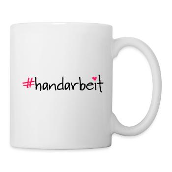#handarbeit - Tasse - Weiß - Rechts