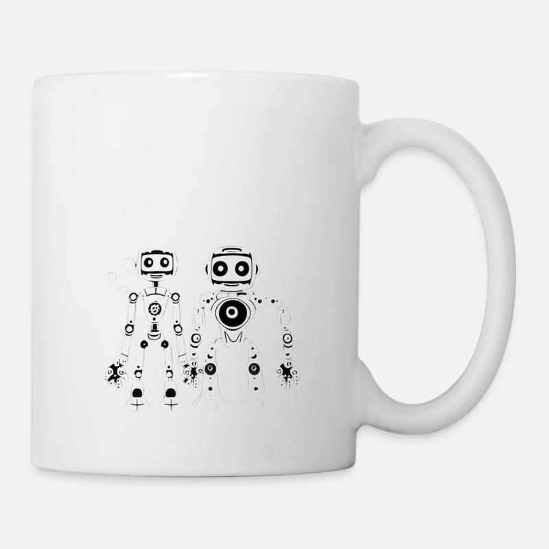Robo Freunde - Tasse - Weiß