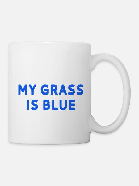My grass is blue - Mug - white