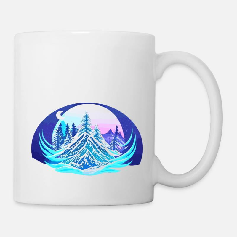 Nuit d’hiver - Mug blanc - blanc