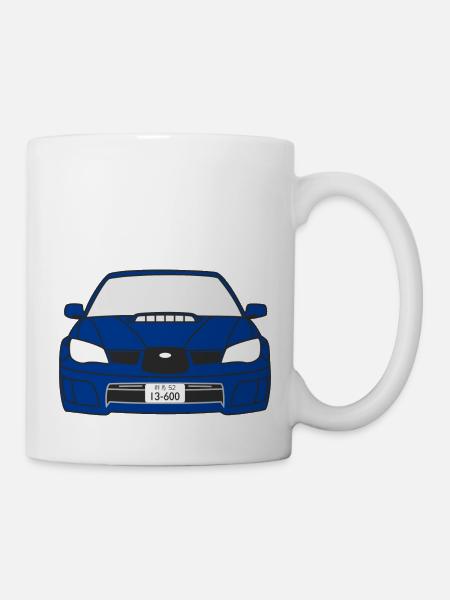 Impreza Hawkeye WRX STI blue mica - Mug - white