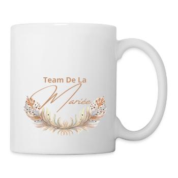 Team de la mariée floral - Mug blanc - blanc - Droite