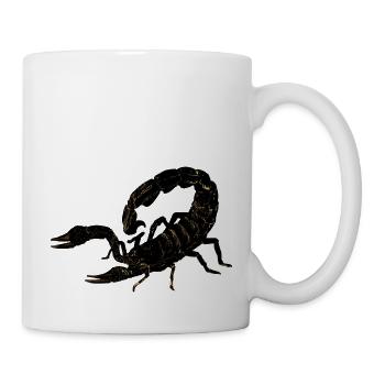 Skorpione sind eine Gruppe von Spinnentieren - Tasse - Weiß - Rechts