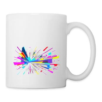 Les couleurs vont boom - Mug blanc - blanc - Droite