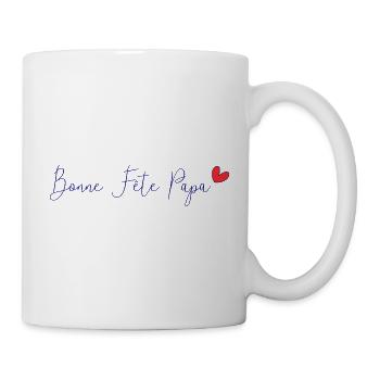 BONNE FÊTE PAPA. PAPA. FÊTE DES PÈRES. BONNE FÊTE - Mug blanc - blanc - Droite