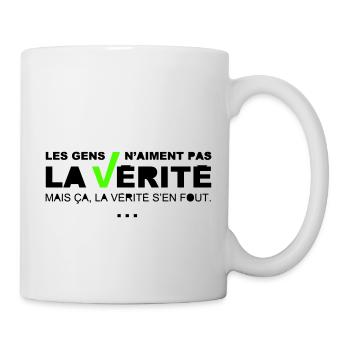 Vérité - Mug blanc - blanc - Droite