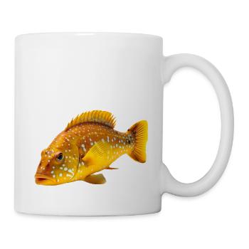 Le poisson corallien léopard vit dans l’océan Pacifique - Mug blanc - blanc - Droite
