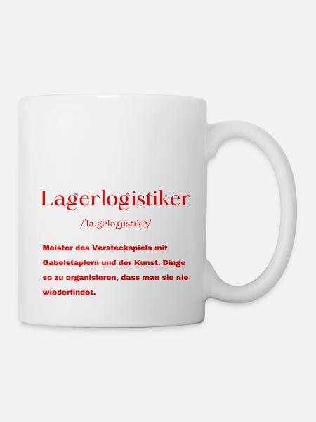Lagerlogistiker Definition - Tasse - Weiß