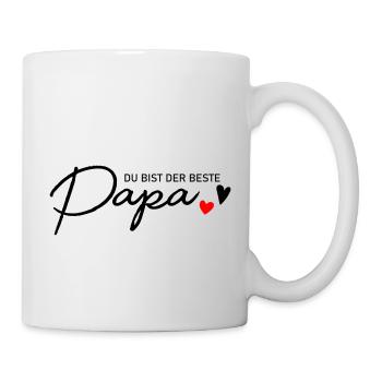 Bester Papa - Tasse - Weiß - Rechts