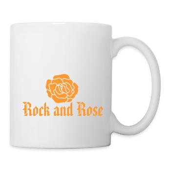 Roche et rose - Mug blanc - blanc - Droite