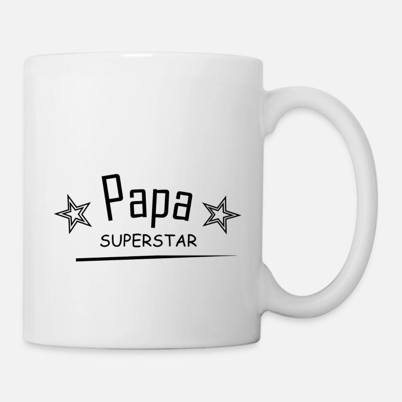 Papa Superstar - Mug blanc - blanc