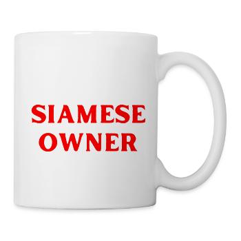Siamese Cat Cat Owner Cat - Mug - white - Right