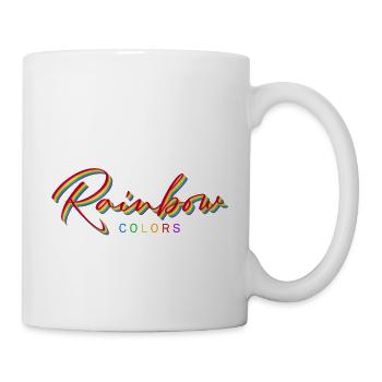 rainbow colors - Tasse - Weiß - Rechts