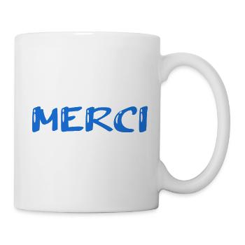 MERCI. MAÎTRESSE. MAÎTRE. MERCI MAÎTRESSE - Mug blanc - blanc - Droite