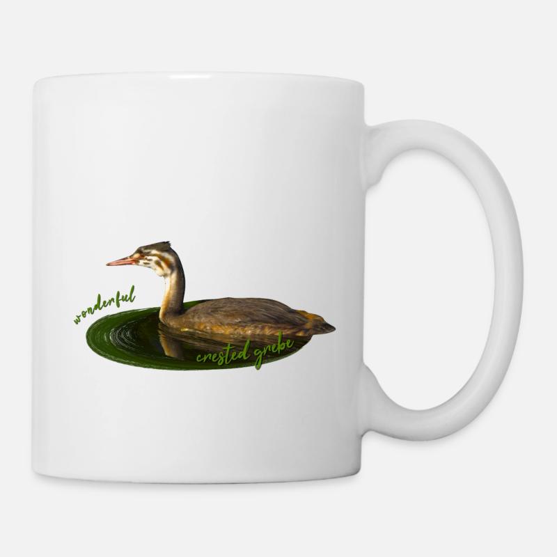 Haubentaucher - Tasse - Weiß