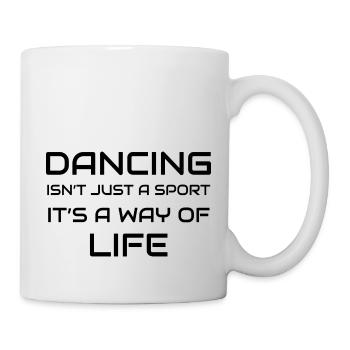 Danse Musique de danse - Mug blanc - blanc - Droite