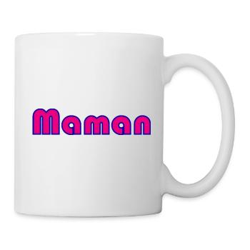 MAMAN. FÊTE DES MÈRES. BONNE FÊTE MAMAN. FETE - Mug blanc - blanc - Droite