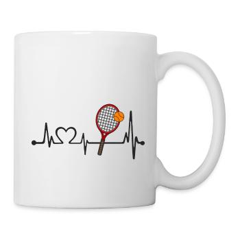 Électrocardiogramme I Love Tennis - Mug blanc - blanc - Droite