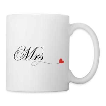 T-shirt personnalisé de couple assorti Mr et Mme - Mug blanc - blanc - Droite