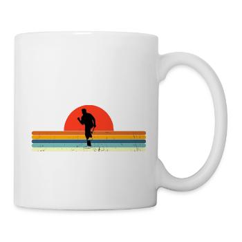 Retro Golf Grandpa Sunset design - Mug - white - Right