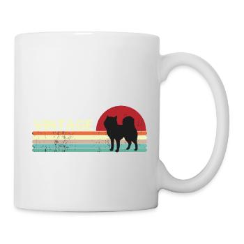 Vintage Birthday retro sunset Dog design - Mug - white - Right