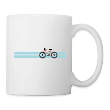 Fahrrad - Tasse - Weiß - Rechts