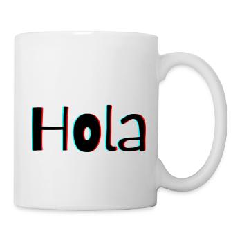 Hola – Friendly Spanish Greeting with Warmth - Mug - white - Right
