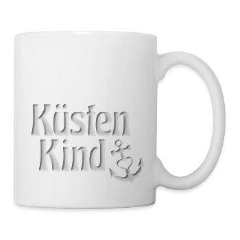 Küsten Kind Küsten Kind. Meer norddeutsch Hamburg - Tasse - Weiß - Rechts