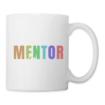 Mentor de parrainage d’argent - Mug blanc - blanc - Droite