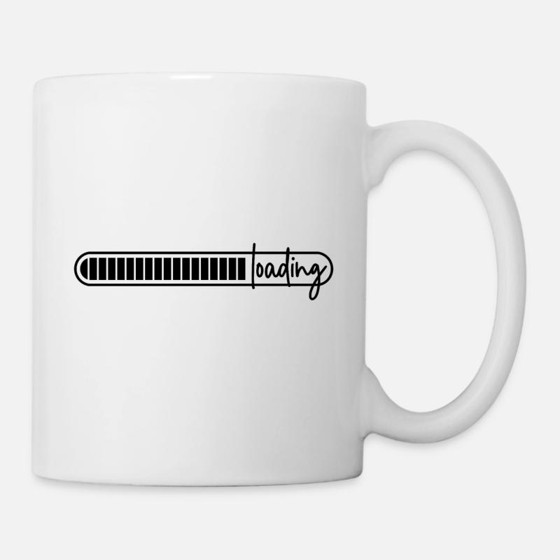Ladebalken - lädt - wird geladen - loading - Tasse - Weiß