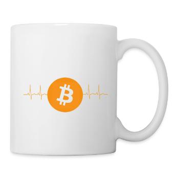 Bitcoin Heartbeat - Mug blanc - blanc - Droite