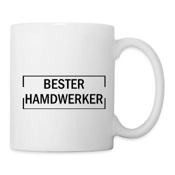 Handwerker Handyman Handwerk Werkzeug Baustelle - Tasse - Weiß - Rechts