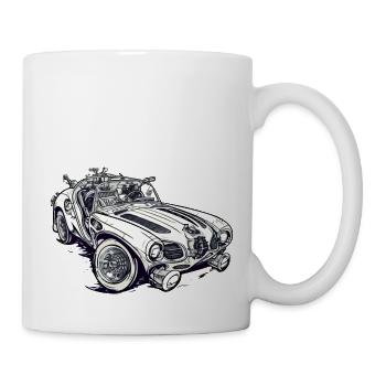 Zeitloses Auto - Tasse - Weiß - Rechts