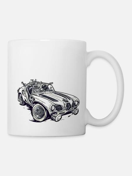 Zeitloses Auto - Tasse - Weiß