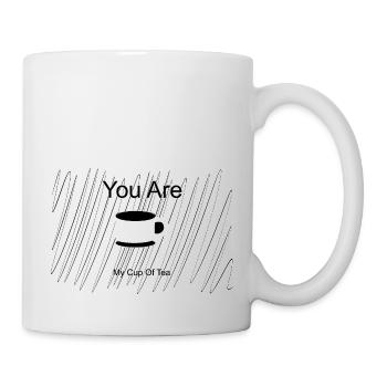My cup of tea neg space sketch - Mug - white - Right