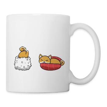 Shiba Inu Chien Sushi Japon Akita I Cadeau - Mug blanc - blanc - Droite