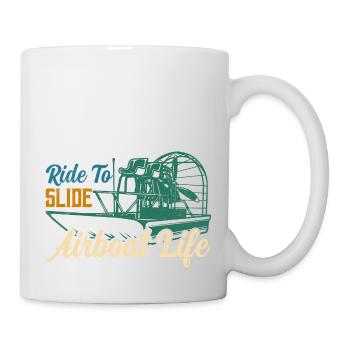 Ride To Slide Airboat Life Hydroplane Propeller Sw - Mug blanc - blanc - Droite